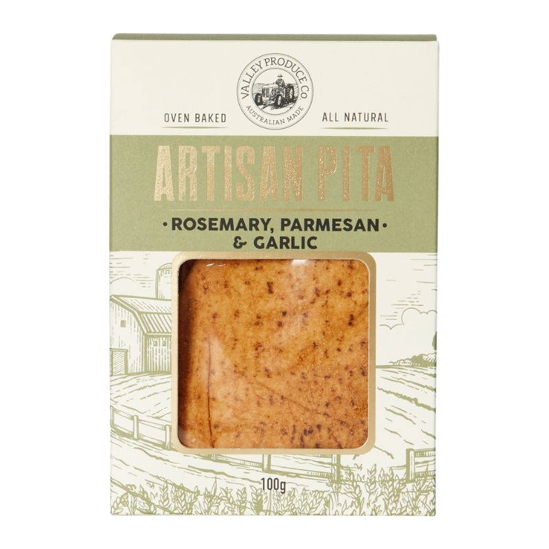 Artisian Pita | Rosemary, Parmesan & Garlic