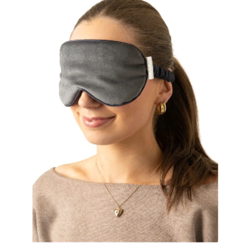 Velvet eye mask // Charcoal