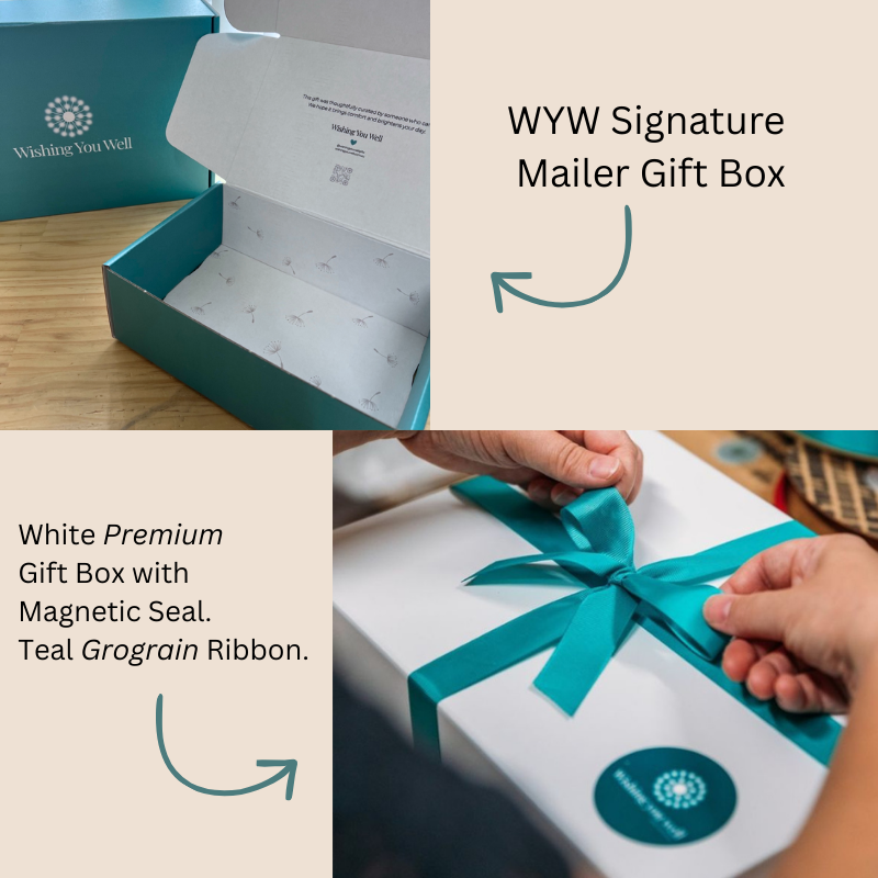 Gift box options for mini comforts gift box