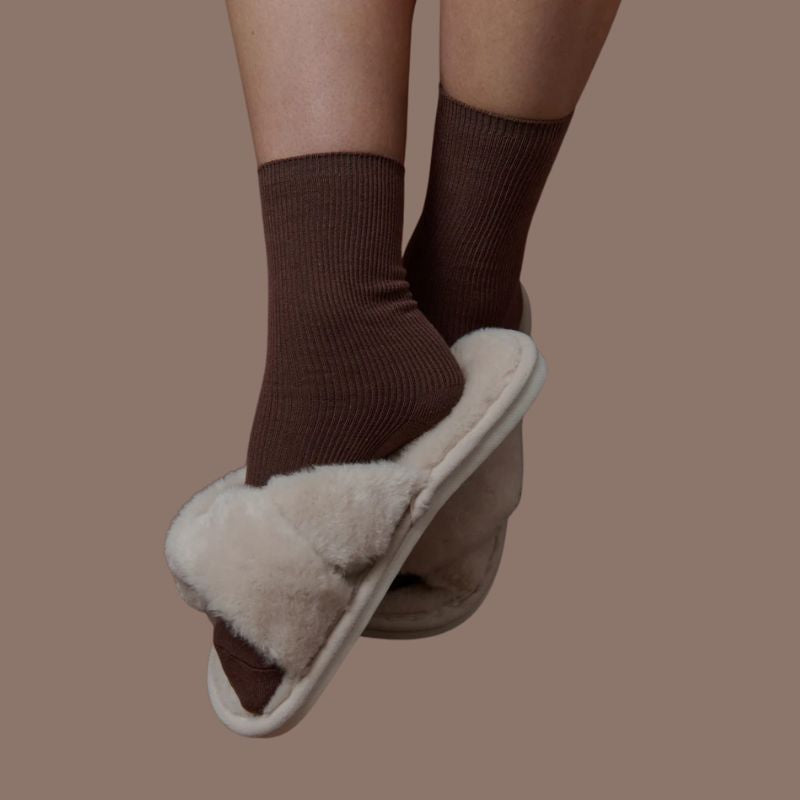 Knotted Slippers | Cream