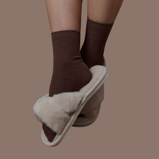 Knotted Slippers | Cream