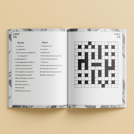 Large Print Crossword Puzzle Book – Easy-To-Read Brain Game