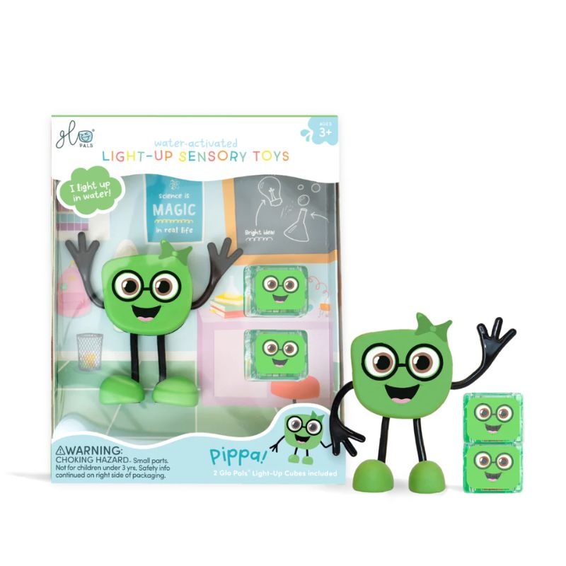 Glo Pals GREEN light Up Character | Jelly Stone