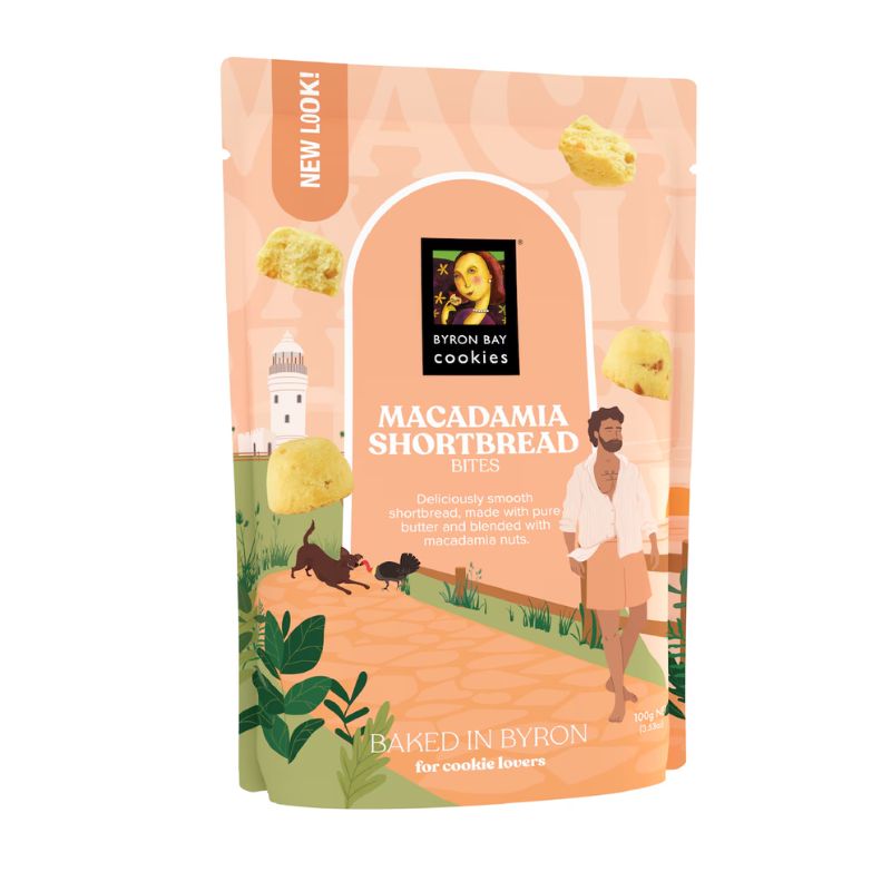Byron Bay Cookies Macadamia Shortbread– 100g