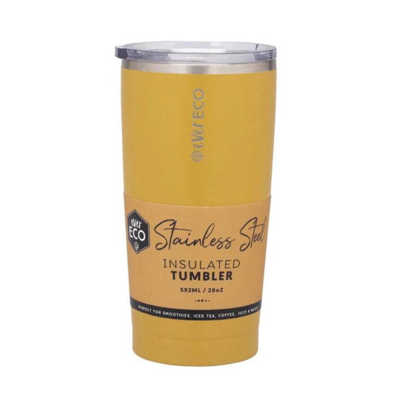 Stainless steel insulated tumbler 592ml // Sunshine Marigold