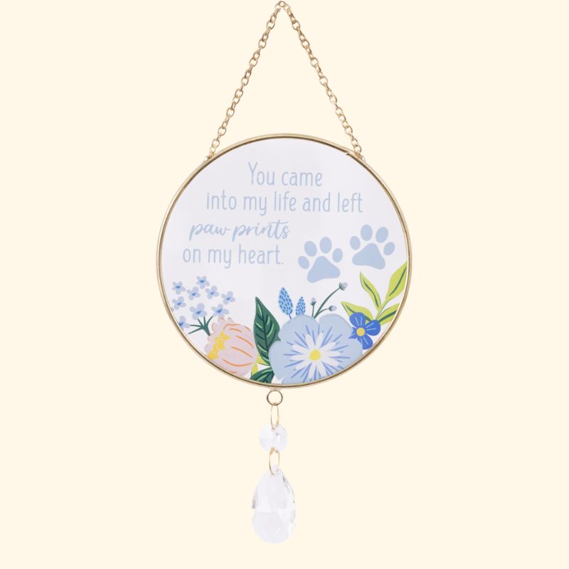Glass Suncatcher // Paw Prints