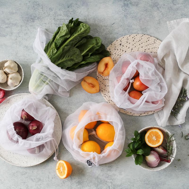 Recycled Mesh Produce Bags | 8 Pack