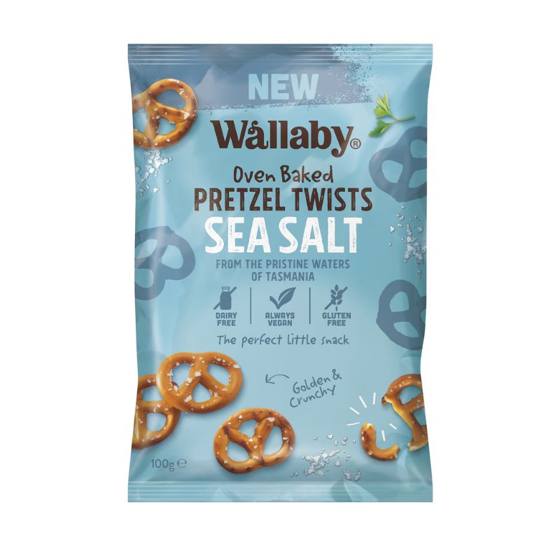 Wallaby Mini Pretzels Twists | Sea Salt (V, GF, DF)