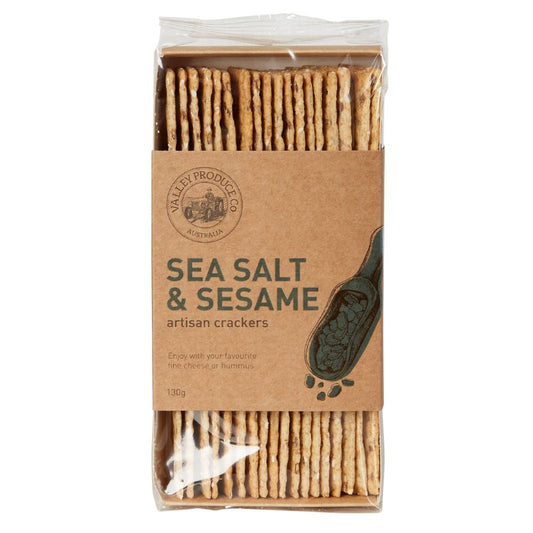 Artisian Crackers | Sea Salt & Sesame