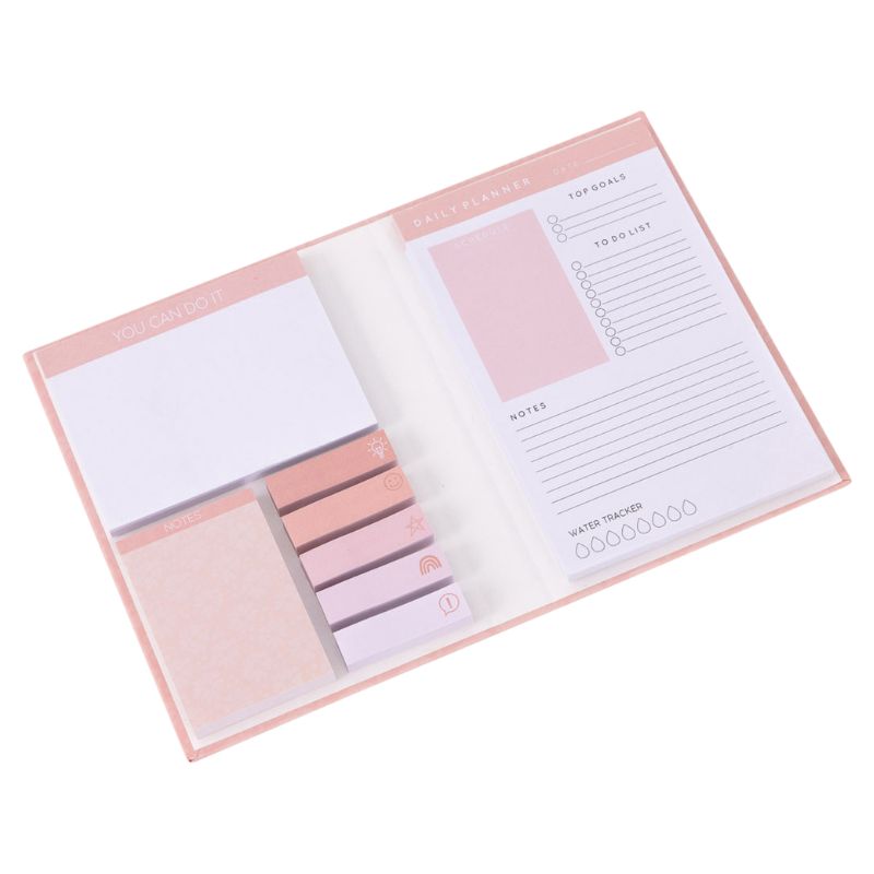 Pink notepad with white text “Thanks for Helping Me Grow” – teacher appreciation stationery gift