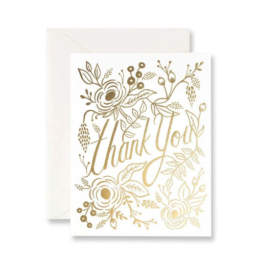 Card // Gold Foil- Thank You