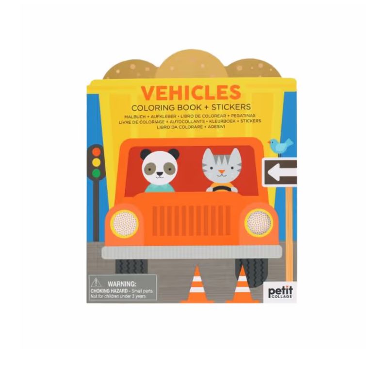 Vehicles Colouring & Sticker Book