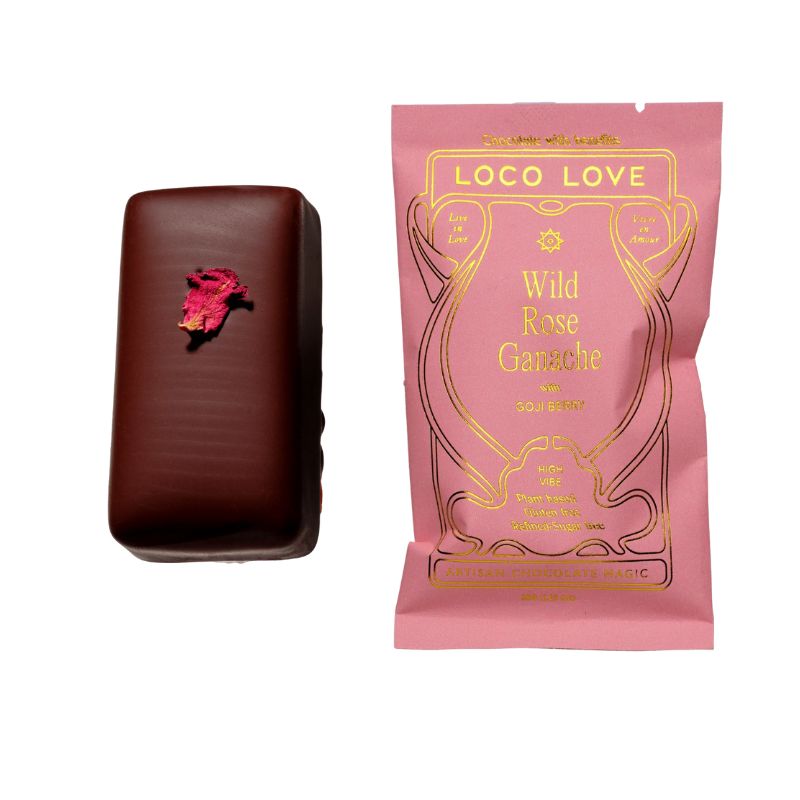Loco Love | Wild Rose Ganache Chocolate 35g (V, GF, DF)