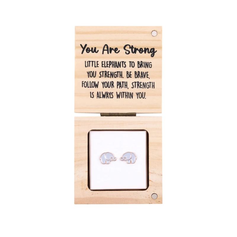 You Are Strong | Elephant Earrings