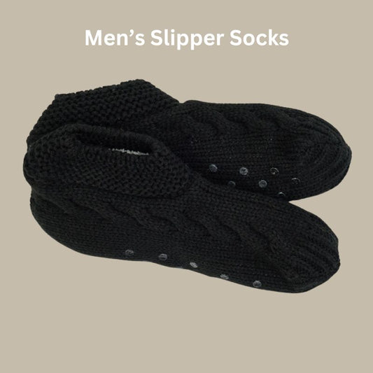 Men's Sherpa Lined socks with grips