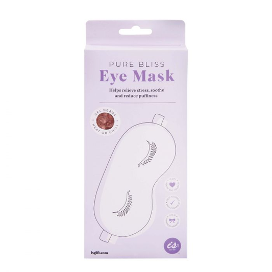 Lavender Pure Bliss Eye Mask with gel beads – hot or cold therapy eye mask to soothe tired eyes and reduce puffiness