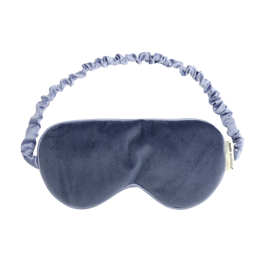 Velvet eye mask // blue storm