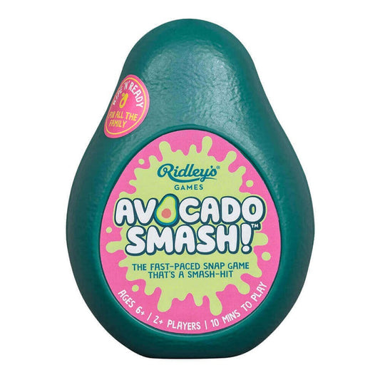 Fun Avocado Smash card game – quick snap game for kids and families with bright avocado-themed cards and travel case