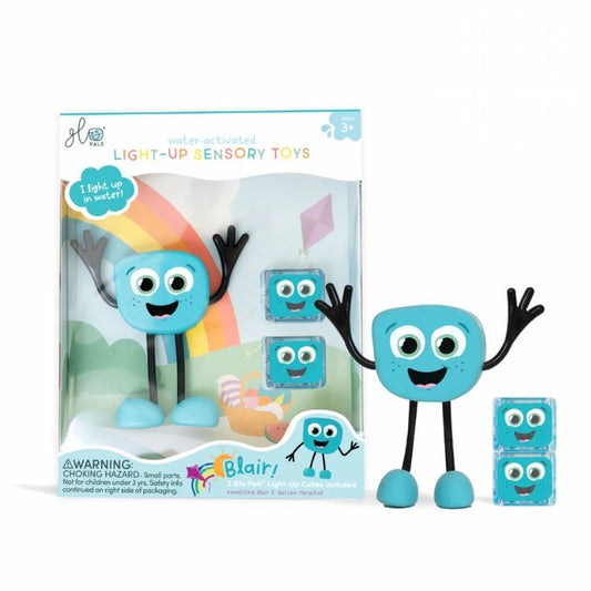 Glo Pals BLUE light Up Character | Jelly Stone