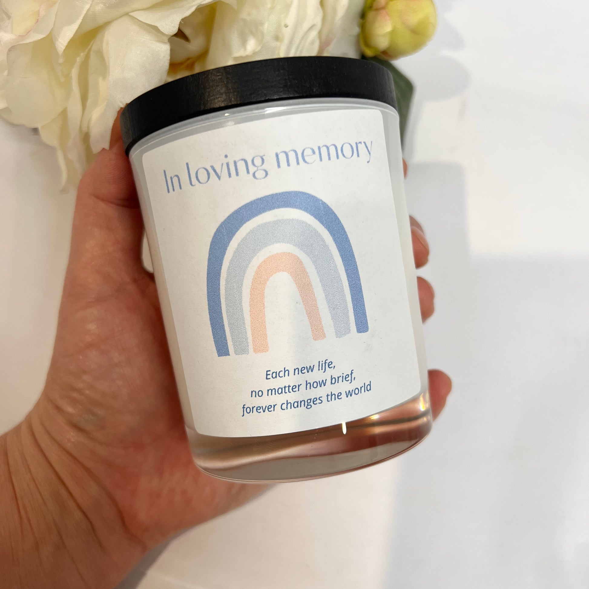 In Loving Memory baby loss candle