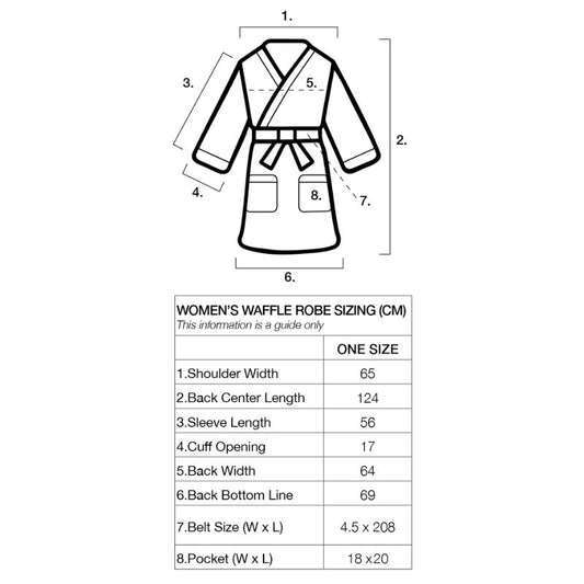 Women's Bath Robe | Grey Waffle