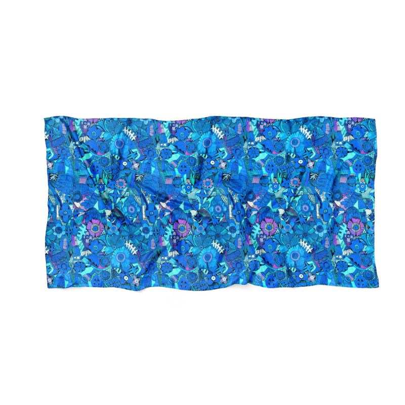 Botanica Blue Scarf - Cancer Head Scarf