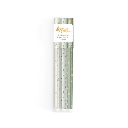 Sage 3 Ball Point Pen Pack | Fox & Fallow | Wishing You Well