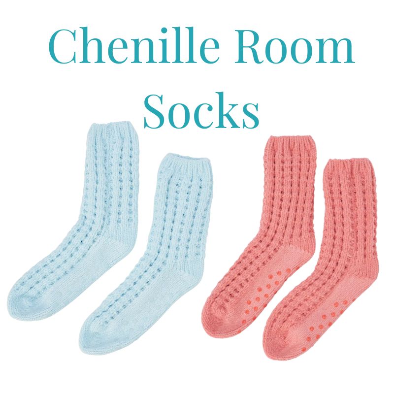 Chenille Room Socks | Wishing you Well
