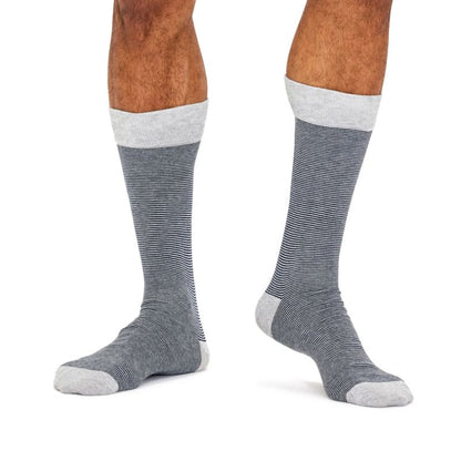 Crew Cotton Socks | Fine Stripe 7-11