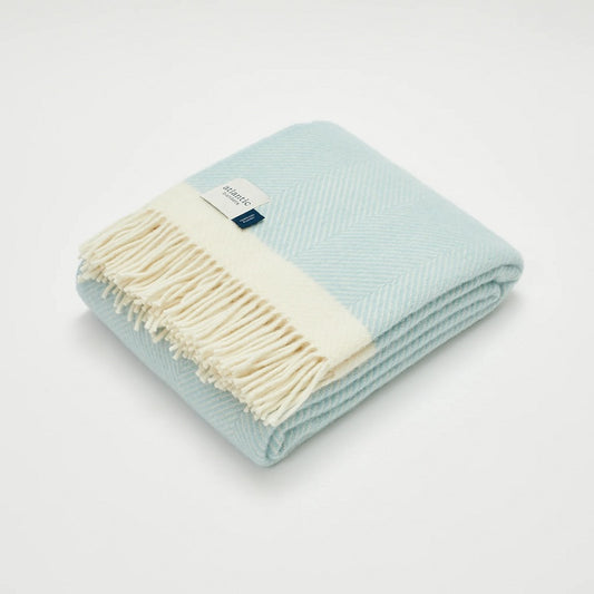 Wool Blanket | Duck Egg Blue