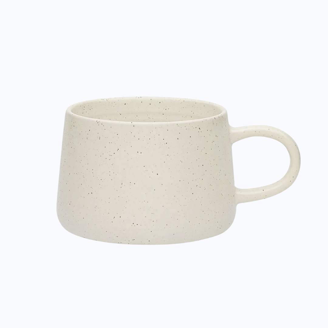 Ecology Ottawa Mug in calico stoneware with dimpled texture, perfect for coffee or tea