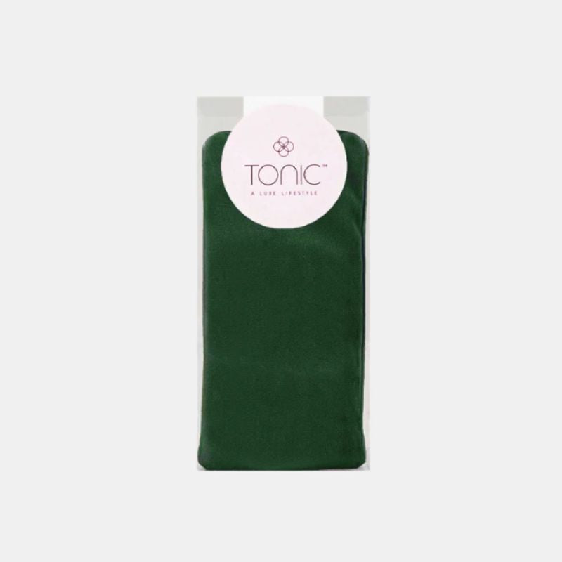 Luxe Weighted Eye Pillow // Velvet Forrest Green