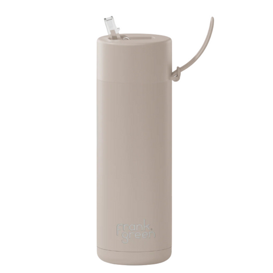 Frank Green Ceramic water bottle 595ml | Moondust | Straw lid