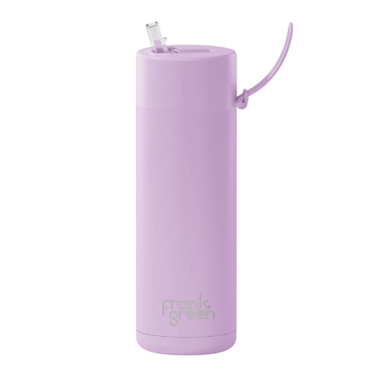 Frank Green ceramic water bottle 595ml | Lilac | Straw lid