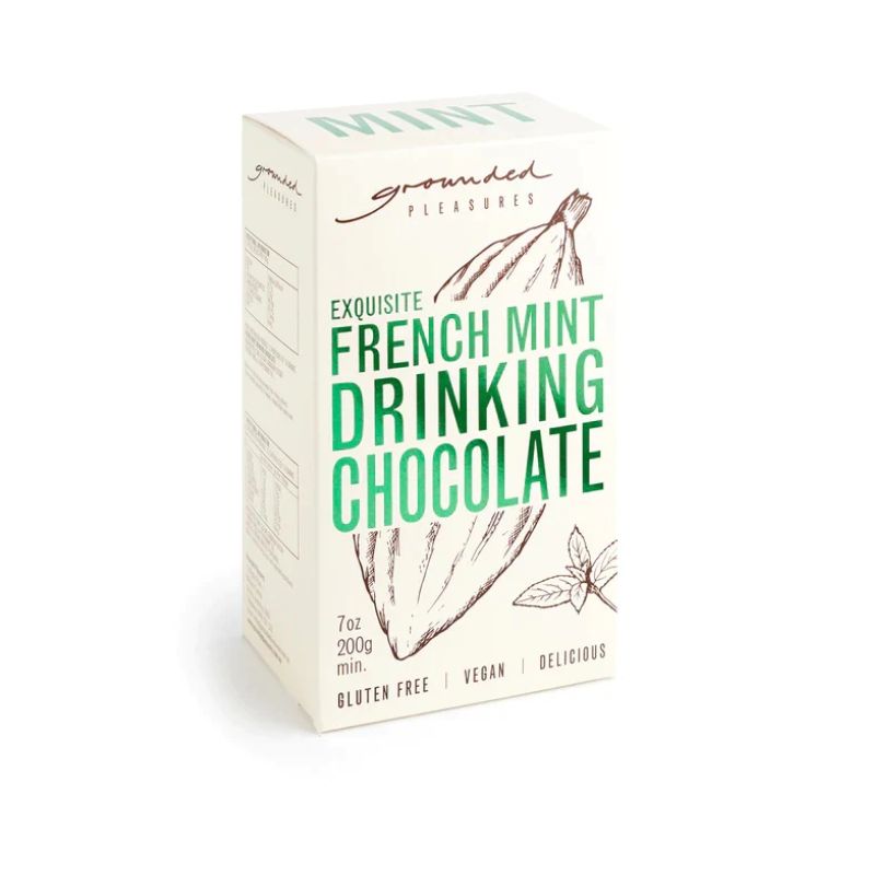 French Mint Drinking Chocolate | 50gm | Grounded Pleasures