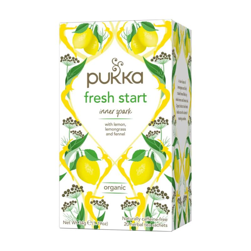 Fresh Start Inner Spark | Lemon, Lemongrass & Fennel | Pukka Tea | Wishing You Well 