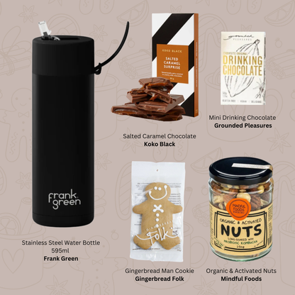 Gourmet Nibbles Gift Hamper with Frank Green