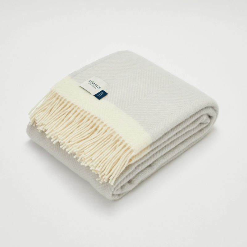 Wool Blanket | Gull Grey - Atlantic Blankets