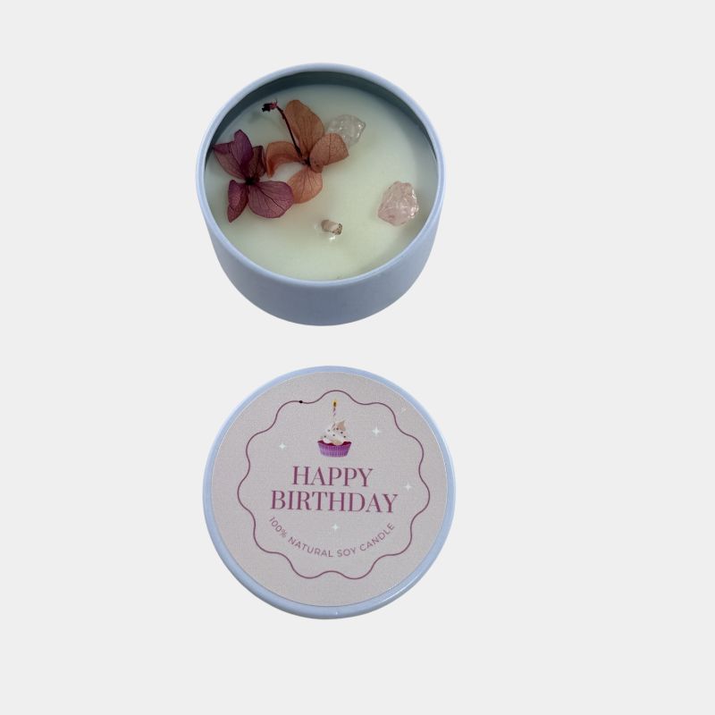 Happy Birthday Mini Soy Candle