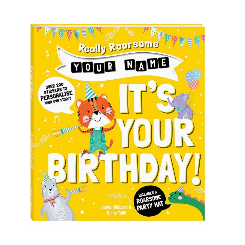 Really Roarsome *Name* Its Your Birthday! | Kids Book | Wishing You Well Gifts