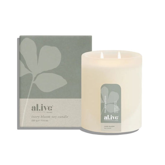 Ivory Bloom Soy Candle | Al.Ive Body