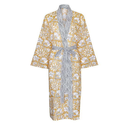 Women's Cotton Kimono Robe | Home Dweller