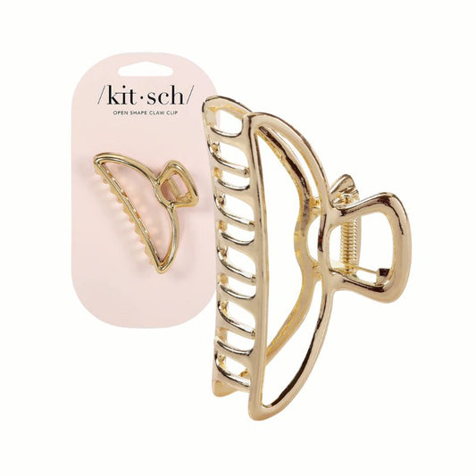 Kitsch Open Metal Shape Hair Clip | Gold