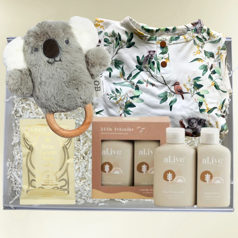 Koala Cuddles Baby Gift Box – Australian Newborn Hamper