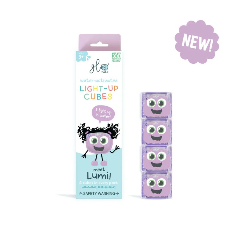 Glo Pals PURPLE Light Up Bath | Jelly Stone