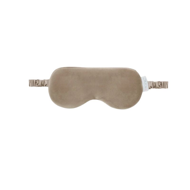 Velvet eye mask // Latte