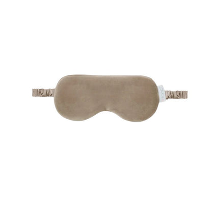 Velvet eye mask // Latte