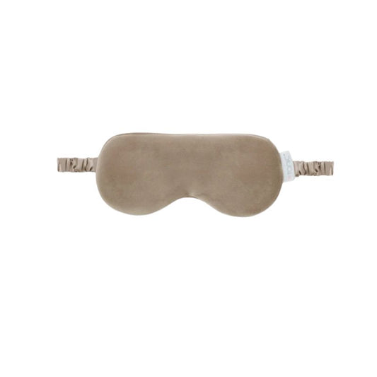 Velvet eye mask // Latte