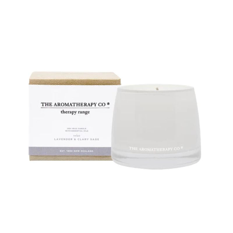 Lavender & Clary Sage The Aromatherapy Therapy range Candle | Wishing You Well Gifts