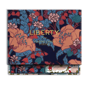 Liberty Floral Playing Cards – Two Deck Gift Set with Gold Foil Box